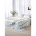 thumbnail image 6 of Christmas Tree Flat Sheet Only Twin Size, Soft Breathable Bed Top Sheets for Mattress, White Xmas Snowflake Watercolor Luxury Bedding Flat Sheets for Home Hotel Bedroom Bed Protection, 6 of 9