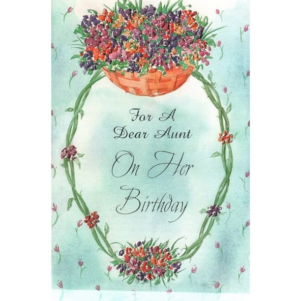 birthday card a dear aunt walmartcom walmartcom