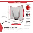 thumbnail image 3 of PowerNet 7x7 Baseball Softball Net and Tee Bundle | Durable Construction | Solo Batting Practice for Improved Hitting, 3 of 6