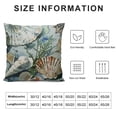 thumbnail image 5 of Pratyus Seashells Seaweed Modern Rustic Decorative Pillow Cases Zipper Home Decor High-quality Summer Covers 1PC 24x24in, 5 of 5