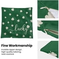 thumbnail image 2 of St Patricks Day Pillow Covers 20x20 Inch Set of 2 for Lucky Green Clover Decor Throw Pillows Spring Nature Plant Shamrock Outdoor Decorative Cushion Cases for Couch Bed Decorations, 2 of 6