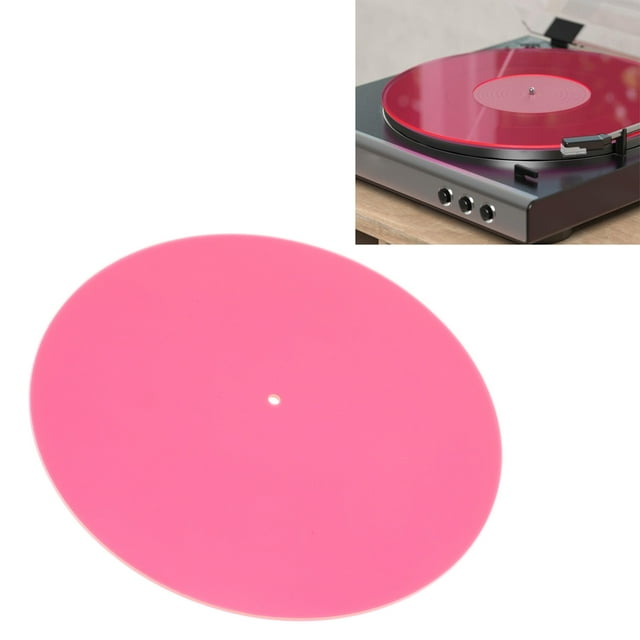 Acrylic Turntable Mat, Anti Static Acrylic Slipmat for Standard 12 Inch Record Player, Improves Sound Quality & Provides Tighter Bass, Low Noise Record Platter Slipmat