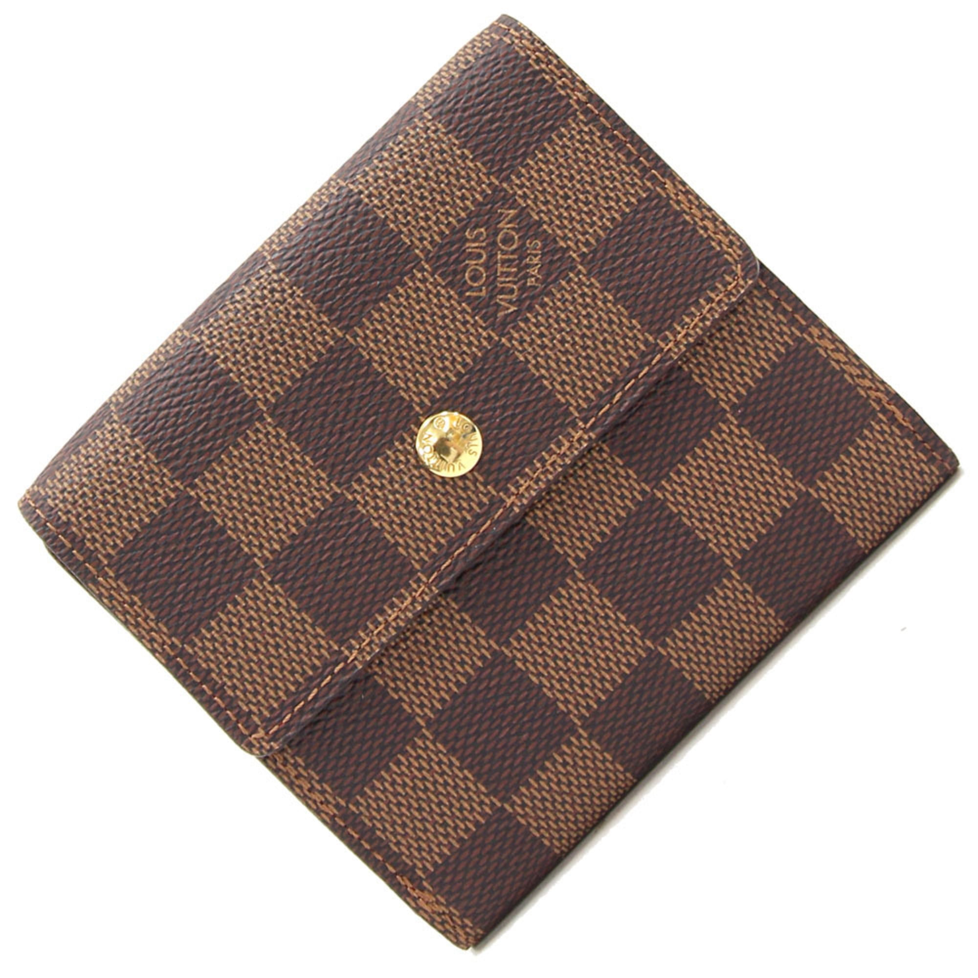 Authenticated Used Louis Vuitton W Hook Wallet Damier Portofeuil Elise  N61654 Ladies 