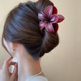 thumbnail image 4 of Nuevas pinzas para el cabello de flores rojas para Mujer, pinzas para el cabello dulces a la moda, pasadores con abrazadera de cangrejo, tocados hawaianos para Mujer., 4 of 5