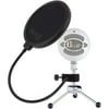 Blue Microphones Snowball USB Microphone (Textured White) with Mic Stand and Blucoil Pop Filter