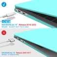 thumbnail image 5 of IBENZER Compatible with 2022 2021 2020 MacBook Air 13 Inch Case M1 A2337 A2179 A1932, Hard Shell Case & Keyboard Cover & Screen Film for Mac Air 13 with Touch ID (2018-2022), Turquoise, W-AT13-TBL+2, 5 of 10