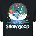 thumbnail image 3 of Lilo & Stitch - Up To Snow Good - Juniors Cropped Cotton Blend T-Shirt, 3 of 5