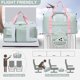 thumbnail image 3 of Small Gym Bag for Women, Travel Duffle Bag Carry On Weekender Bag with Shoe Compartment, 3 of 5