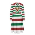 thumbnail image 5 of DISNIMO Reindeer Dresses for Girls 9-10 Years Old Girls Midi Christmas Dress for Girls Striped Dress Kids Long Sleeve Skater Dress Girls Casual Collared Dress forDress Child Swing Dress, 5 of 7