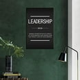 thumbnail image 3 of Inspirational Canvas Wall Art Leadership Noun Office Decoration Inspiring Entrepreneur Positive Quotes Inspiration Painting Poster Print Artwork Home Frame Ready to Hang12x18, 3 of 6
