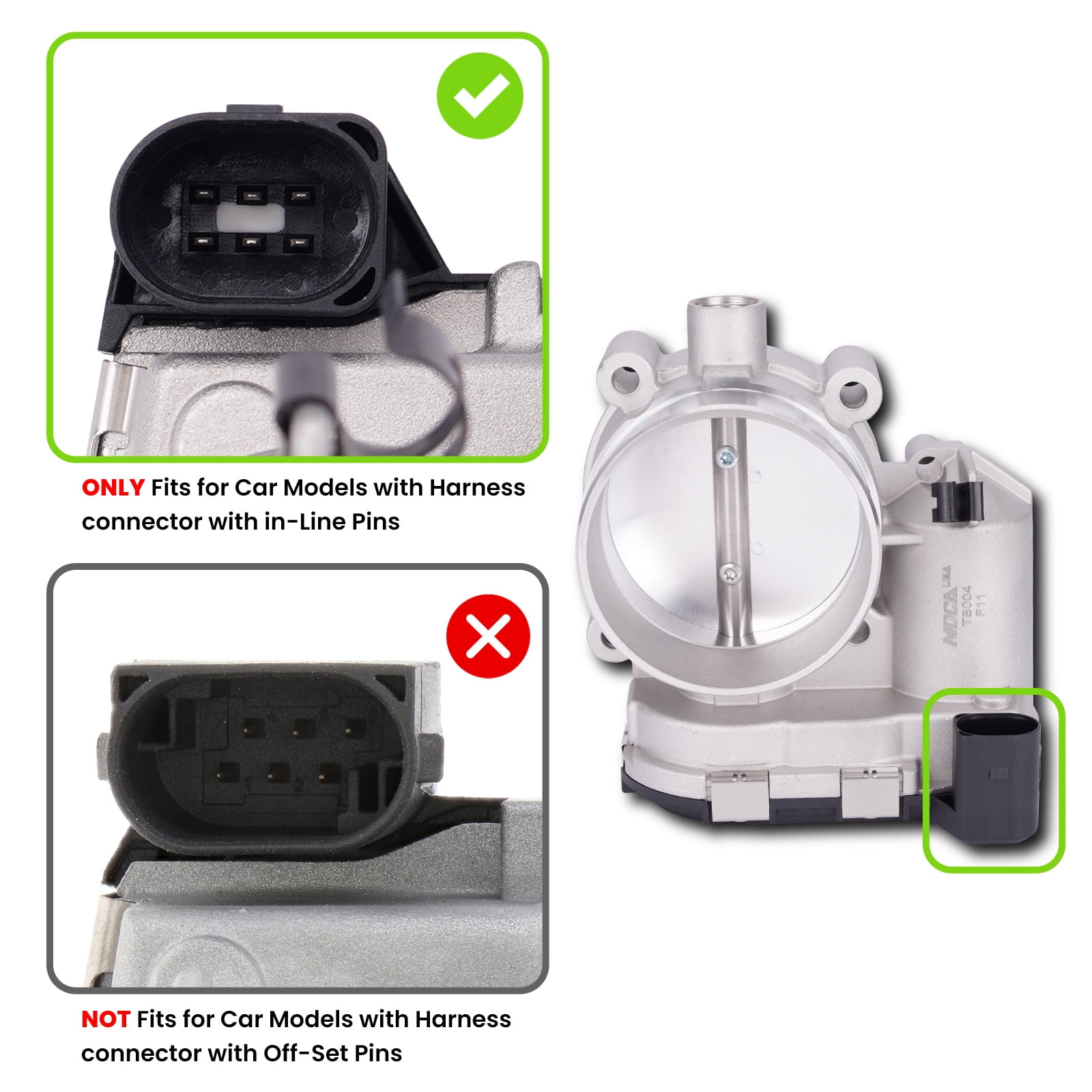 MOCA AUTOPARTS S20004 Throttle Body Fit for 2005-2008 Buick LaCrosse 3.6L & 2005-2007 Cadillac CTS STS 3.6L