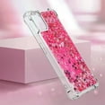 thumbnail image 3 of Glitter Liquid Case for Nothing Phone 1 for Gi     Women, Bling Quicksand Clear Soft TPU Cover Shiny Sparkle Luxury Floating Protective Case for Nothing Phone 1      Rose Red, 3 of 14