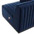 thumbnail image 5 of Conjure Channel Tufted Performance Velvet 6-Piece Sectional-EEI-5773-BLK-COG, 5 of 6