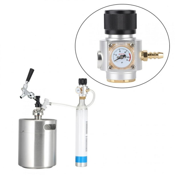 VGEBY CO2 Tank Beer Kegerator Regulator With Relief Valve CO2