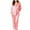 Pink 03, variant on Wancir Womens Christmas Pajamas Sets Long Sleeve Button Fur Trim Shirt Matching Pants 2 Piece Lounge Set Sleepwear