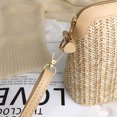 thumbnail image 4 of Women Ladies Crossbody Handbag Straw Woven Shoulder Bag Tote Purse Messenger Satchel, 4 of 19