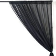 thumbnail image 4 of AK TRADING CO. 120" Wide (10Ft Wide) Sheer Voile Drape Panels for Backdrop, Wedding Events, Ceiling Drapes, Event Masking, Decor - Select from 6ft to 50ft Length. (10 feet x 25 feet, Black), 4 of 6