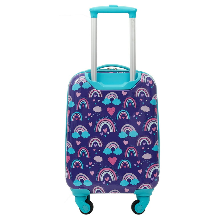 TPRC 5-Piece Kid's Hard-Side Luggage Set with 18 Spinner Rolling Carry-on-  Shark 