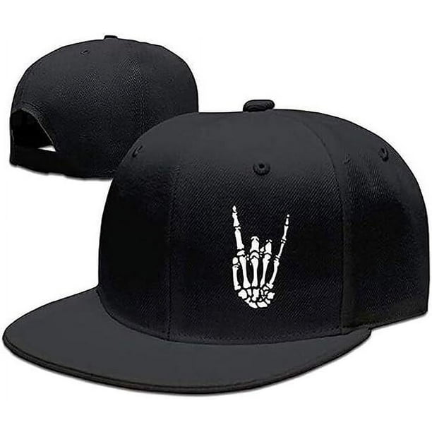 Gorra de béisbol con visera plana y ala ajustable para hombre