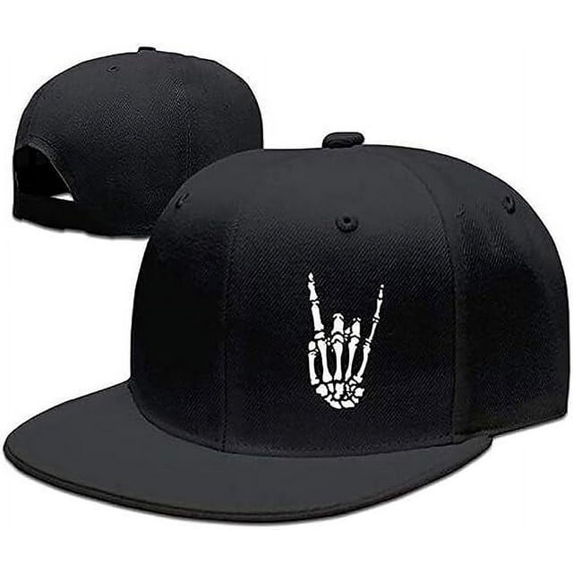Gorra de béisbol con visera plana y ala ajustable para hombre