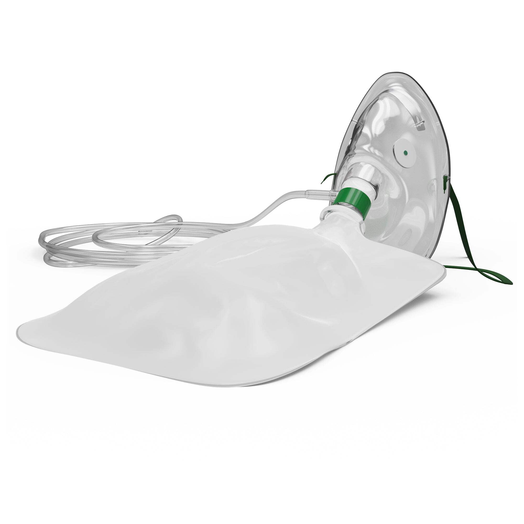 Endure Industries High Oxygen Concentration Delivery Elongated Non-Rebreathing Oxygen Mask,(Pack of 5), Rebreather Oxygen Mask (Adult Size)