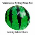 thumbnail image 3 of Watermelon Squishy Stress Ball with Textured Grip Surface, Single Pack, Green, for Relaxation and Focus, Sensory Toy, 3 of 3