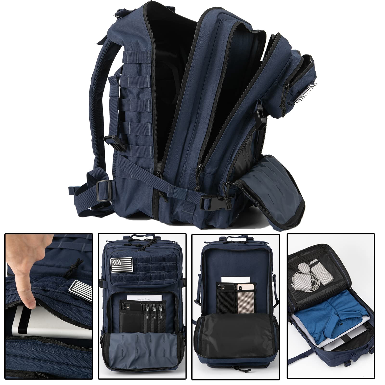 Haadid 45L Tactical backpack & Tactical Toiletry Bag