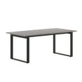 thumbnail image 2 of Emma + Oliver 72x36 Dining or Gaming Table with Double Sided Laminate Table Top and Heavy Duty U-Frame Steel Base, Gray Oak, 2 of 9