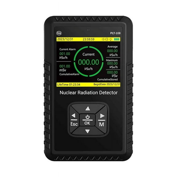 Geiger Counter Nuclear Radiation Detector - Portable Handheld Gamma X-Ray Radiation Monitor Meter with LCD Display