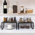 thumbnail image 5 of Oumilen Expandable and Stackable Cabinet Organizer, Black, 5 of 8