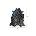 thumbnail image 5 of HomeRoots 334434 Gold Devore on Black Brazilian Cowhide Rug, 5 of 5