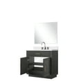 thumbnail image 5 of 36 In. W X 22 D Black Oak Vanity With Quartz Top, Faucet & 34 Mirror - Streamlined Setup Bath D, Countertop, Convenient, 5 of 6