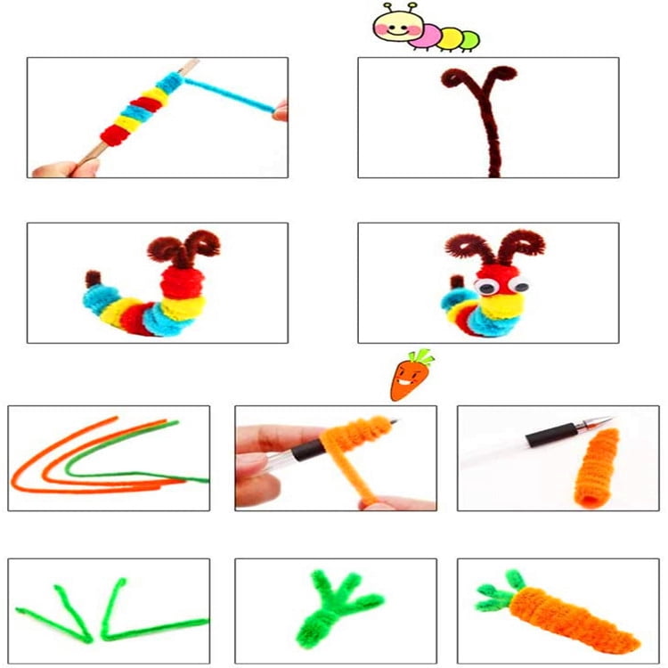 1200pcs+children's craft set toys - DIY craft set, 4-8 year old children's crafts, birthday gifts for children, girls and boys, pre-school family toys