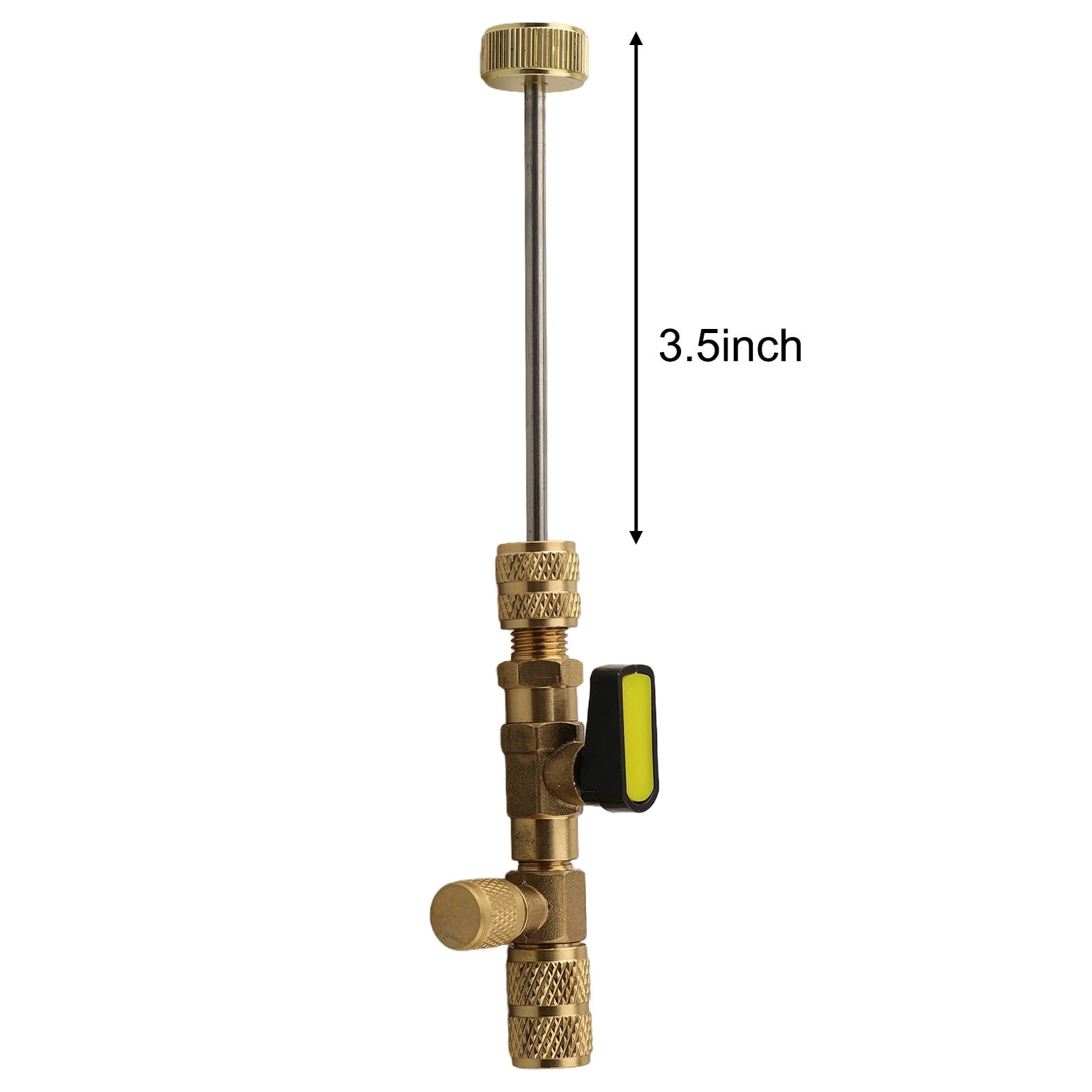 Clupup 1 Set R410A R22 Valve Core Remover Installer Tool With Dual Size 1/4 & 5/16 Port For R404A R407C R134A R12 R32 HVAC Systems