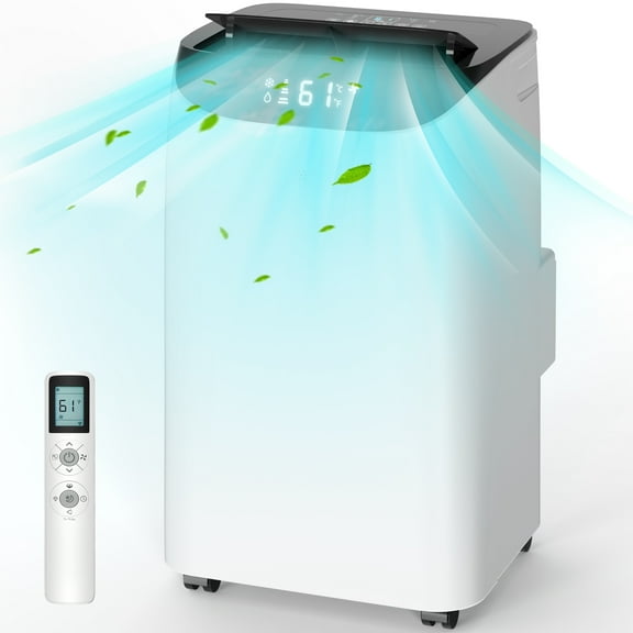 Agtana 12000 BTU Portable Air Conditioner Cools up to 500 sq.ft, 3-in-1 AC, Dehumidifier, Fan