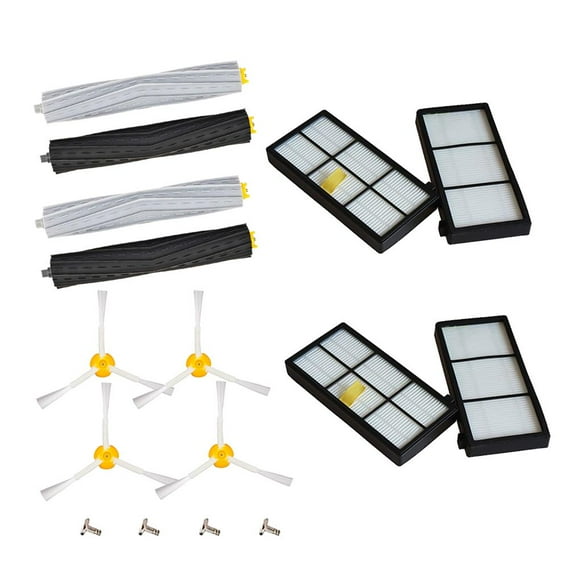 Yuarrent Accesorios de repuesto para barredora, 16 Uds., cepillo de limpieza para 800 900 series 805 860 890 870 871 880 890 960 980 Electrodomésticos Yuarrent HA020493-00