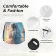 thumbnail image 6 of Lsque Cute Cloud Cat Printed Women's Running Shorts with Liner Pockets,Elastic Quick Dry Workout Athletic Gym Yoga Shorts,Womens High Waist Shorts-X-Large, 6 of 9