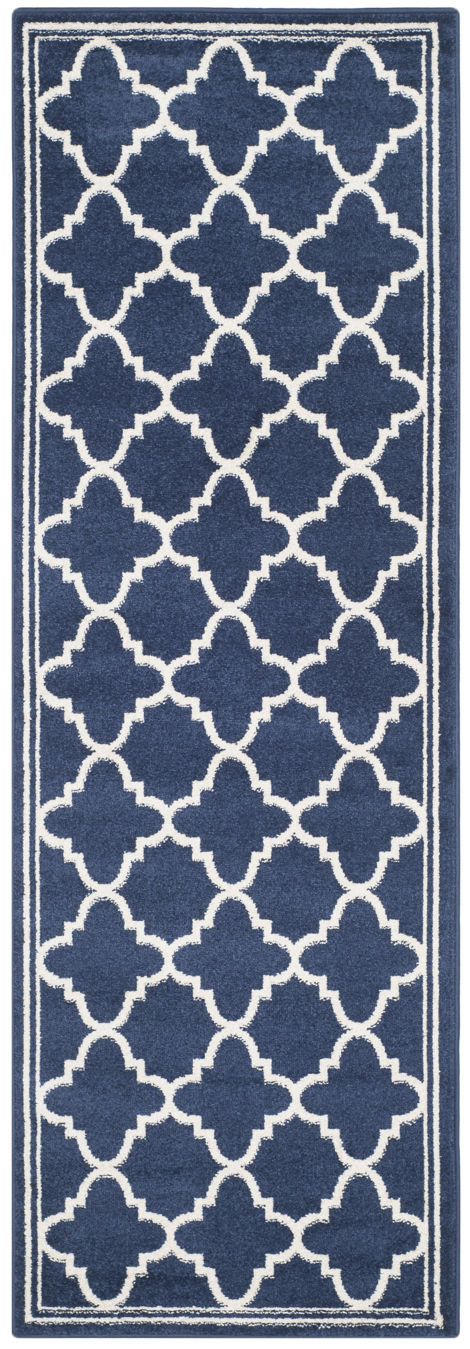 Safavieh Amherst Trina Geometric Runner Rug, Navy/Beige, 2'3" x 8'