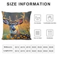 thumbnail image 6 of Awypu Cute Deer Throw Pillow Covers Set, Square Throw Pillow for Couch, Bed, Sofa, Bench, Chair,Suitable for All Season Pillow Case for Livingroom Bedroom,2 Pcs, 6 of 6