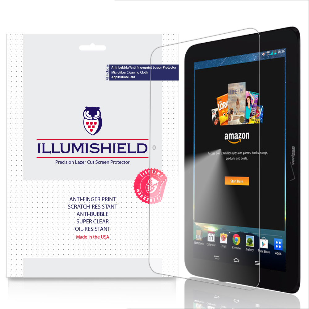 iLLumiShield Screen Protector w AntiBubble 2x for Verizon Ellipsis 10