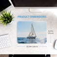 thumbnail image 2 of LIVEKEY Mouse Pad Extra Thick Anti Slip Stitched Edge with Serene Sailboat Ocean Design for Gaming Office Desk 26x21cm, 2 of 6