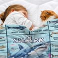 thumbnail image 4 of Shark Blanket Gifts for Women,Shark Themed Decor Blanket for Bedroom Living Room Couch,Floral Shark Animal Gifts, Shark Themed Gifts, 60"x80"-Adults/Twin Size, 4 of 6