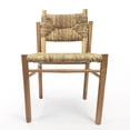 thumbnail image 3 of Majah 21 in. Indoor Natural Light Brown Finish Dining Chair, 3 of 5