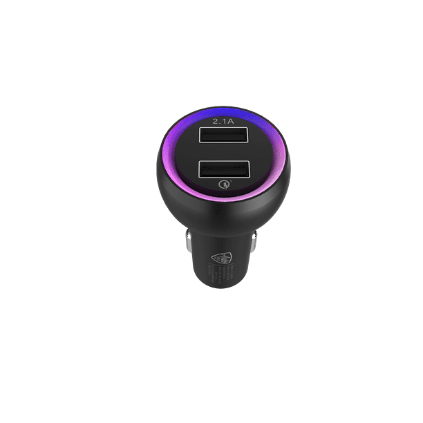 Auto Drive Car Charger with Pulsing Light, Dual USB Charging Ports, Parking  Locator, Voltage Monitor APP Control 