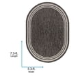 thumbnail image 3 of Livabliss Outdoor Rugs, 5x7 Eagean Traditional Gray Oval Area Rug for Patio, Porch, Deck, Backyard, Waterproof Indoor Outdoor Carpet (5'3" x 7'3"), 3 of 8