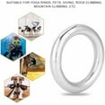 thumbnail image 2 of Stainless Steel Metal O Ring, 50mm/2" ID Thick 12mm Round Welded O Rings Buckles Metal Loop for Yoga, Dog Leash, Chain, Macrame, Hanging Slings Rope, Climbing Grear, Hammock, Fitness$$Plumbing & HVAC, 2 of 8
