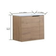 thumbnail image 6 of Litake 22'' Wall-Mounted Bathroom Vanity With Ceramic Sink Easy Assembly Modern Bathroom Storage Cabinet (22 x 13 x 19.7in), 6 of 9