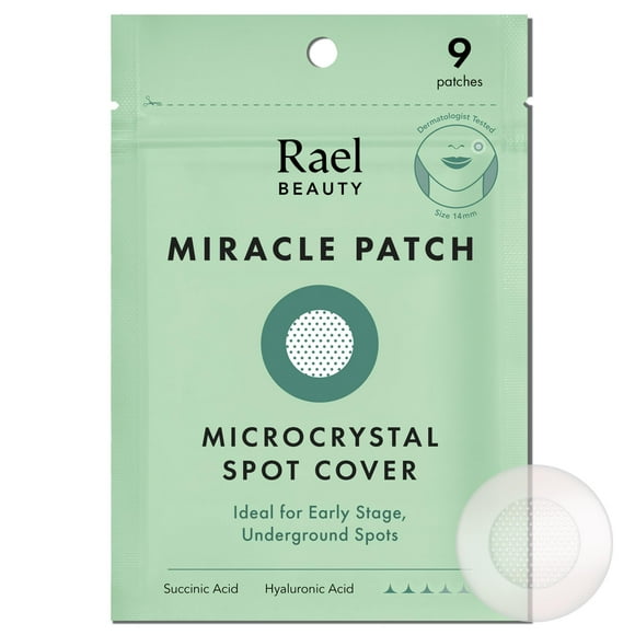Parches para espinillas Rael Miracle Microcrystal con aceite de árbol de té, 9 unidades