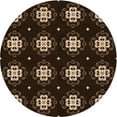 thumbnail image 1 of Ahgly Company Machine Washable Indoor Square Transitional Night Black Area Rugs, 3' Square, 1 of 7