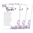 thumbnail image 1 of Inkdotpot 50-PackFloralWho Know The Bride Best How Well Do You Know The Bride Bridal Shower Bachelorette PartyGameActivityCards, 1 of 7
